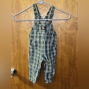 Vintage Baby B’Gosh Vestbak Plaid Overalls Size 18 Months